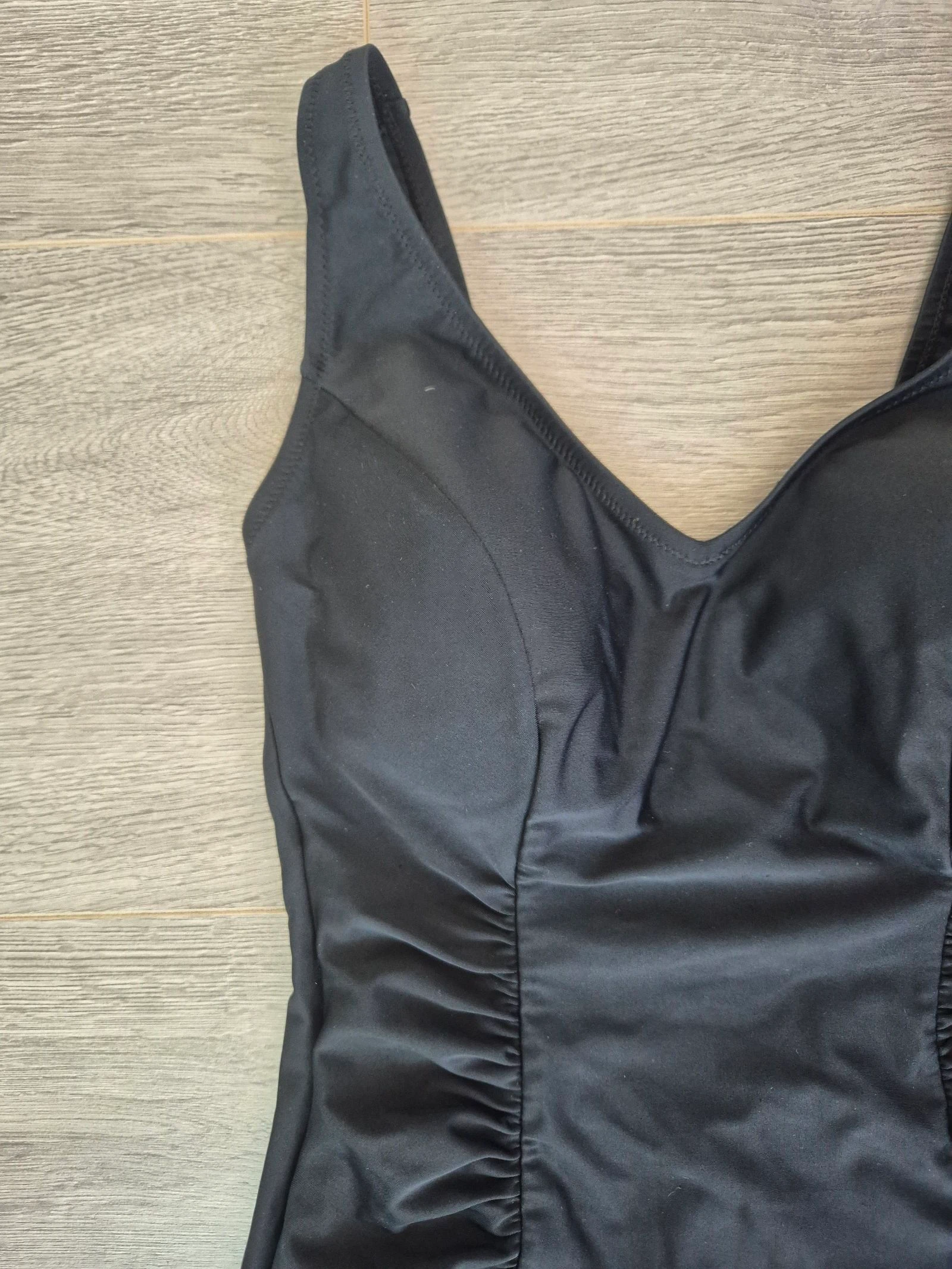 Black Swimsuit with Tummy Control & Pleats – JFW – Size 42 (UK 14) – photo 2